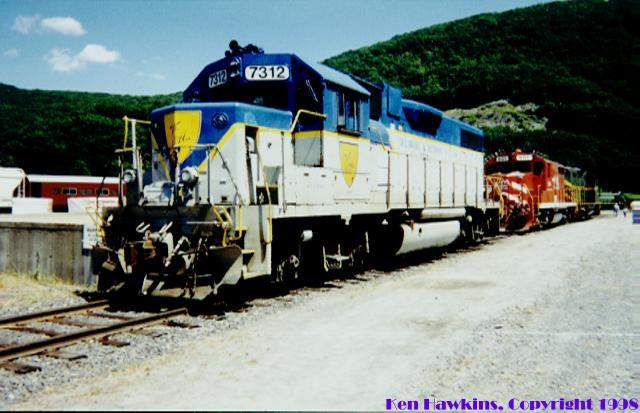 Photo of Delaware & Hudson 7312 at Transpo 1998 in Bellows Falls, VT