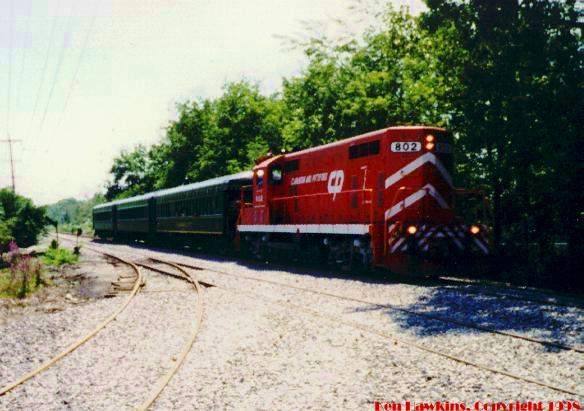 Photo of Clarendon & Pittsford 802 returning from the Champlain Valley Weekender.