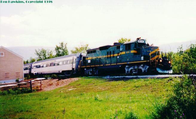 Photo of GMRC 804 at Manchester Depot, Vermont.