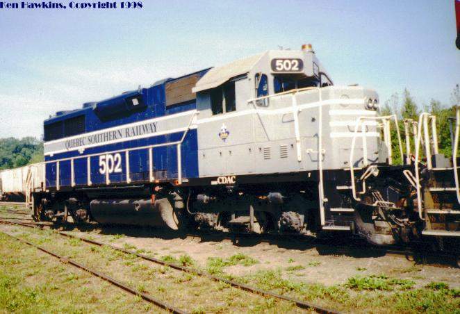Photo of Quebec Southern's 502 in Newport, VT