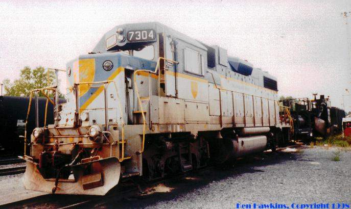 Photo of Delaware & Hudson's 7304 at Saratoga Yard