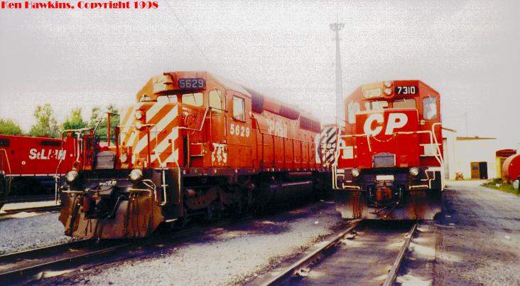 Photo of CP's 7310 and 5629 at Saratoga Springs, NY