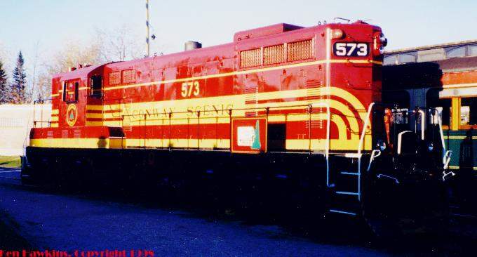 Photo of CSRR 573 at North Conway, NH.