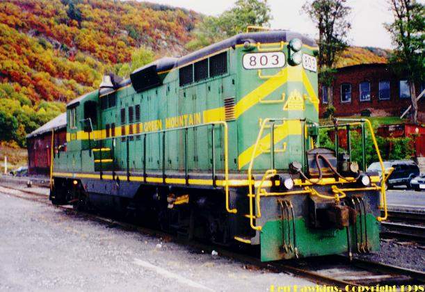 Photo of GMRC 803 in Bellows Falls, VT.