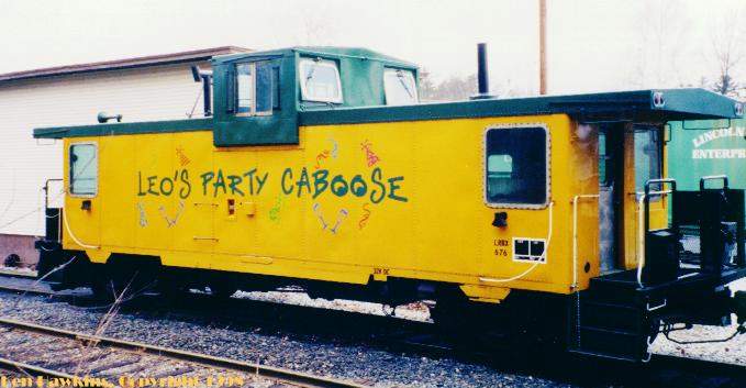 Photo of Leo's Party Caboose at Meredith, NH.