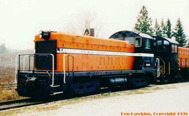 Photo of Berkshire Scenic Railway's 8619 at Lenox, MA.