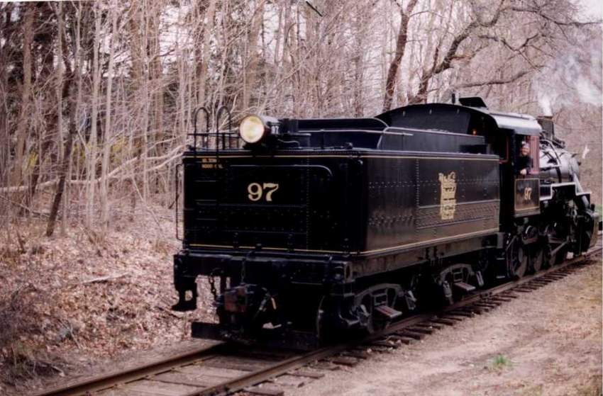 Photo of My friend Joe operating Valley Railroad #97