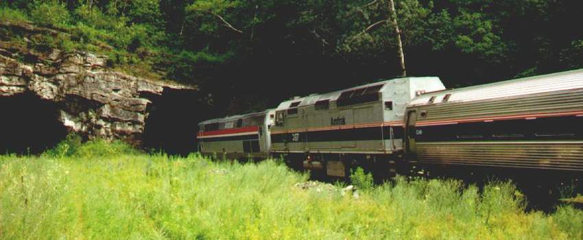 Photo of Amtrak 449 About To Enter  State Line Tunnel
