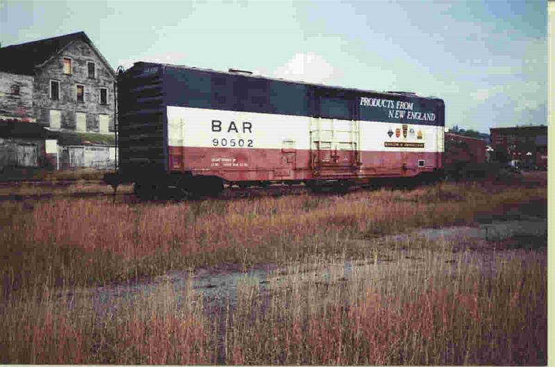 Photo of Bangor & Aroostook 50'boxcar sitting in St.Johnsbury Yard.Photo by - Peter P...