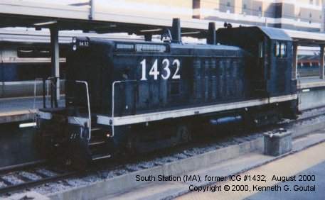 Photo of Former ICG #1432;  South Station;  Boston (MA);  August 2000