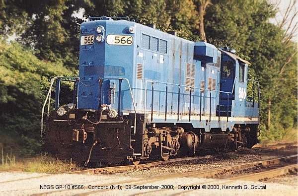 Photo of NEGS GP-10 #566;  Concord (NH);  09-September-2000