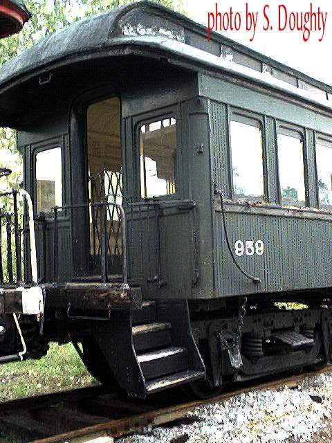 Photo of 1800's B & M all wooden passenger coach