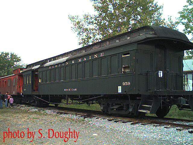 Photo of full view B&M Wooden coach