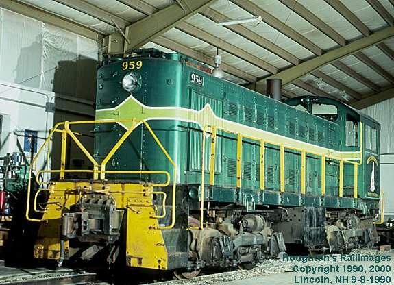 Photo of North Stratford Railroad Alco S1 #959 (ex-MEC 959, b/n 99109, b/d 10/49) - pose.