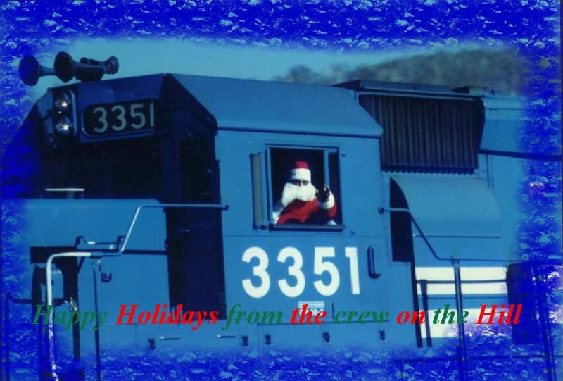 Photo of Santa really works for Conrail