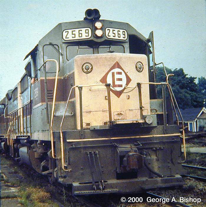 Photo of Erie Lackawanna GP35 #2569 at Ayer, MA in July, 1970