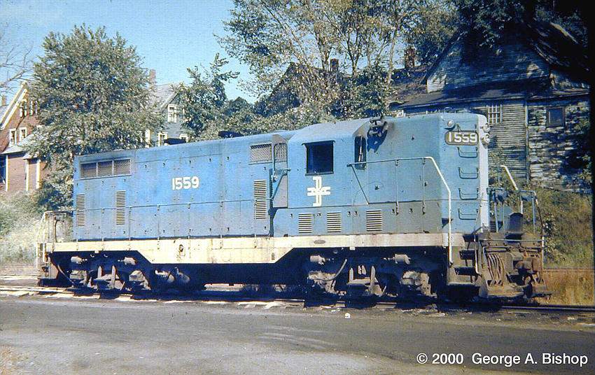 Photo of B&M GP7 #1559 at West Lebanon, NH (White River Jct)  in Aug 1970