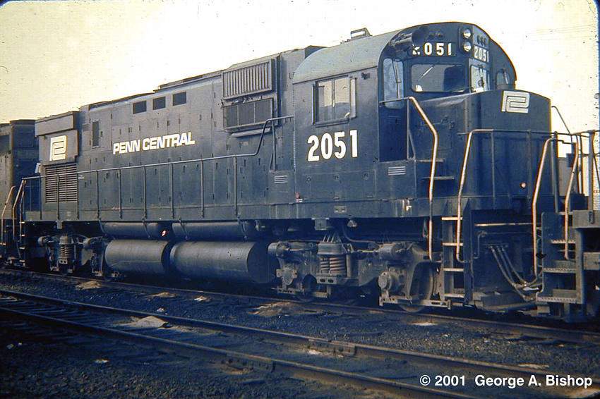 Photo of PC ALCO C430 #2051 at Fitchburg, MA on Coal Train Mar 1971 by George A. Bishop