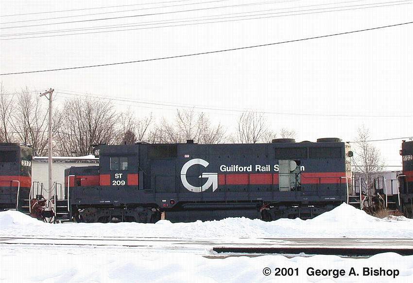 Photo of GRS Train EDLA GP35 #209 at Ayer, MA on 1/6/01 by George A. Bishop