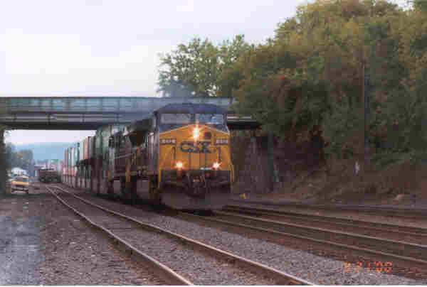 Photo of CSX #612 Passing by the West Yard  Pittsfield, MA