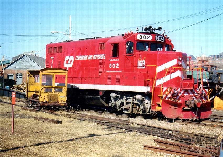 Photo of CLP 802 in the Burlington Yard.