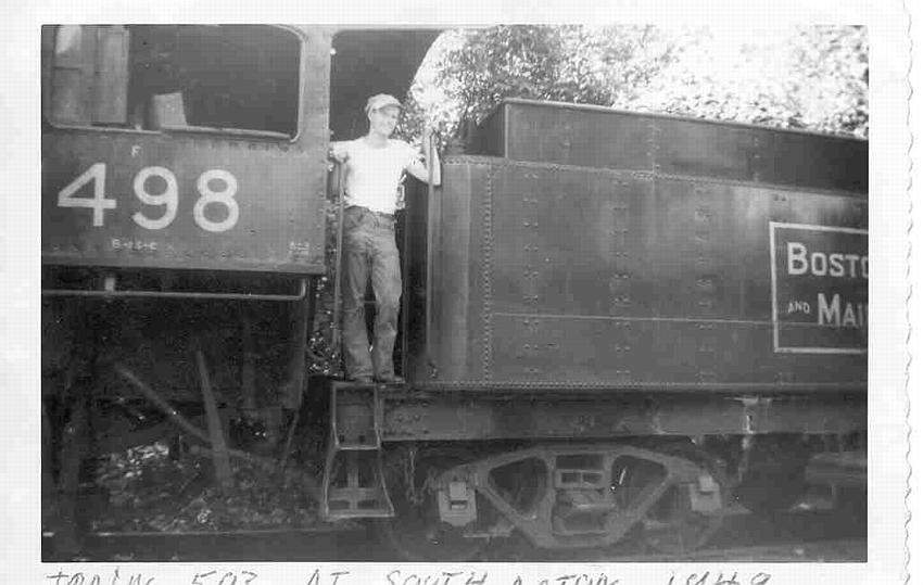 Photo of Train #503 in 1949 at South Acton, MA