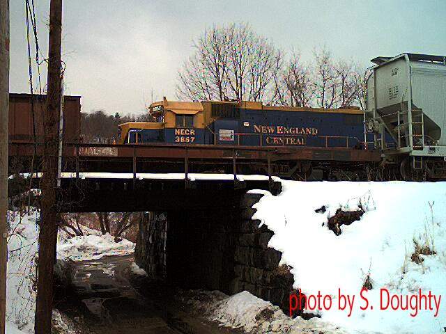 Photo of NEW ENGLAND CENTRAL 3857 CROSSING OVERPASS