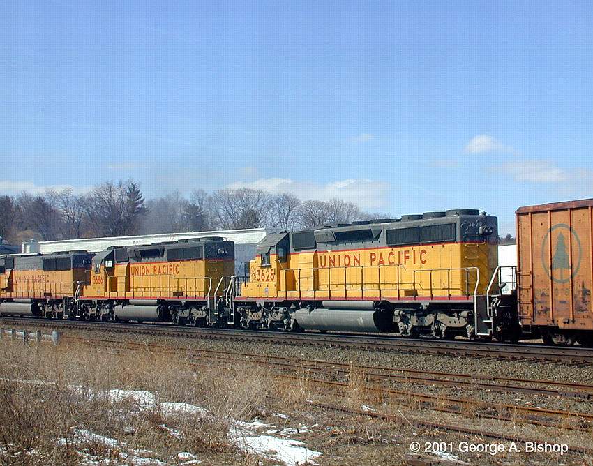 Photo of CSX Q-247 at Worcester 3-28-01 by George A. Bishop (WFPT - Consultant)