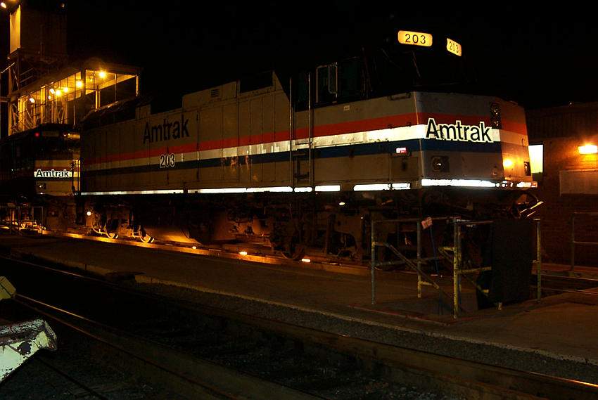 Photo of Amtrak Motor Storage - New Haven at Night