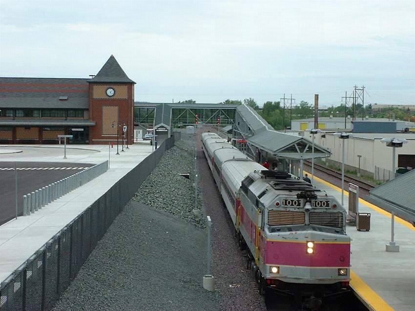 Photo of MBTA 1001 at Anderson Regional Transportation Center