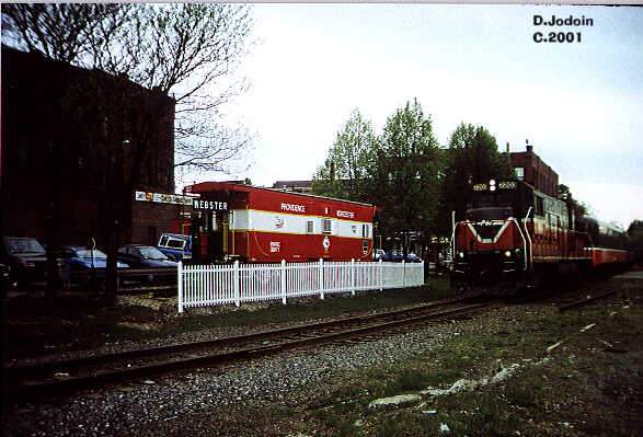 Photo of P&W excursion train past the caboose