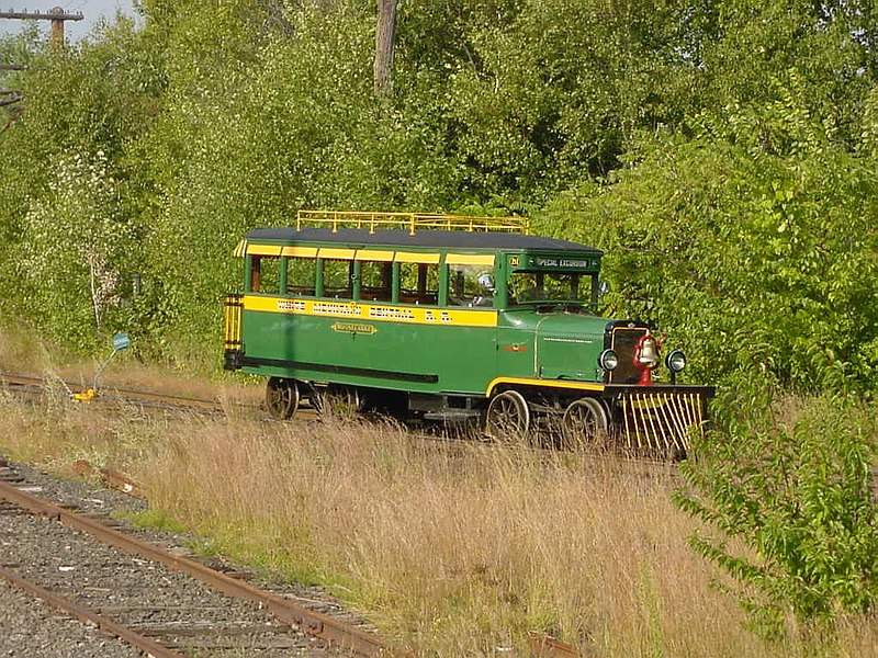 Photo of White Mountain Central's REO railbus makes its first - operational trips ever a.