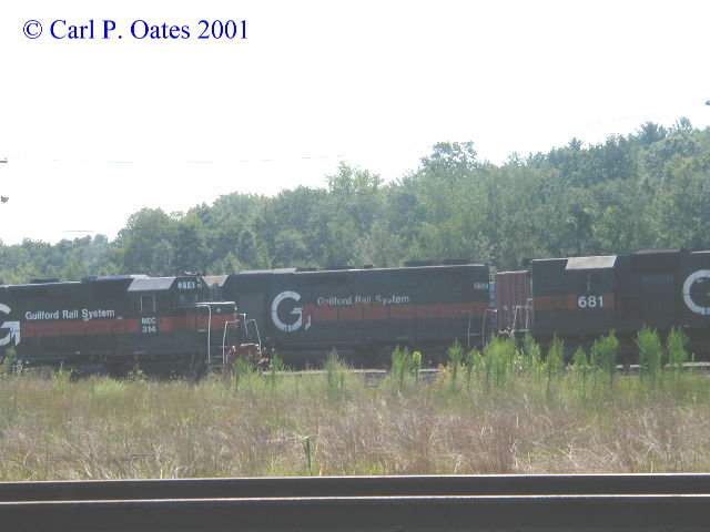 Photo of GP40 #314, SD45 681 & GP38 #252 at East Deerfield