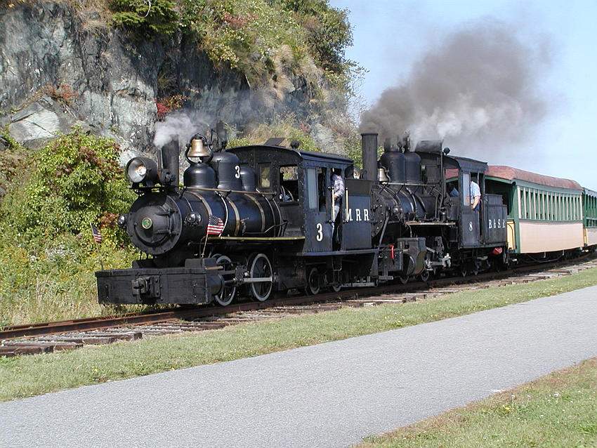 Photo of Double-headed Steam at MNGRR