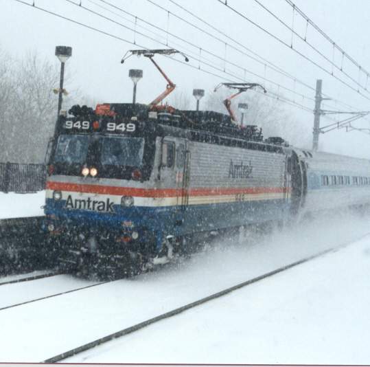 Photo of Amtrak Acela Regional in the Snow