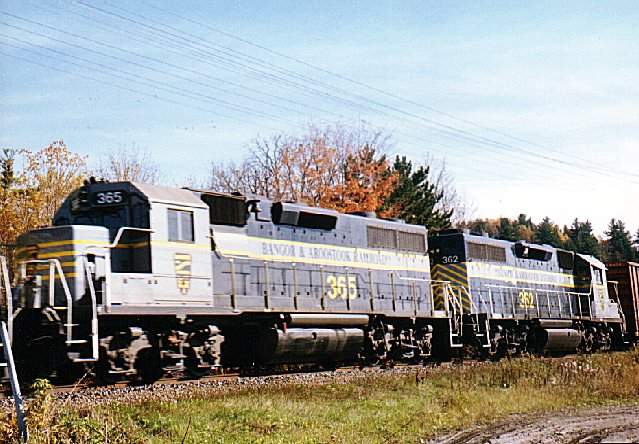 Photo of CDAC racing east through Lennoxville in October 1997 (c)Mick Hall