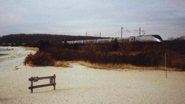 Photo of Amtrak No. 2159, Rocky Neck St. Pk., CT