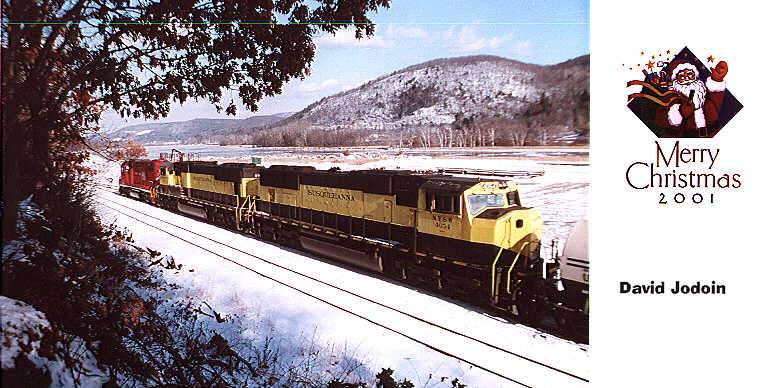 Photo of VRS freight at Riverside,VT.  Happy Holidays To All!