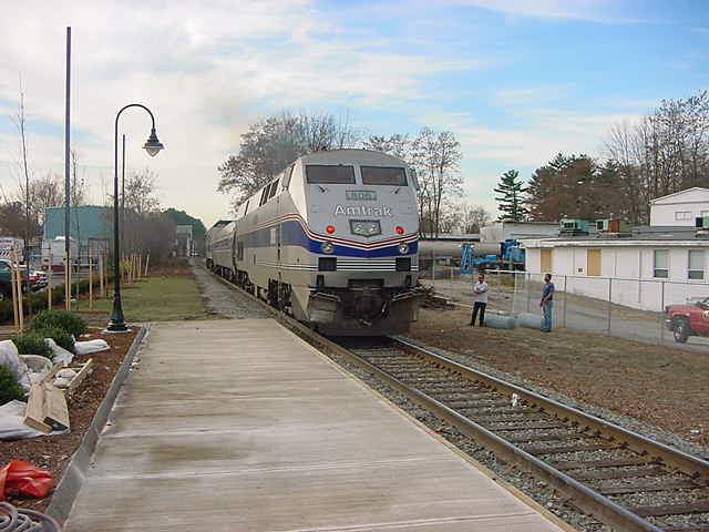 Photo of Amtrak Downeaster time trials on 12-06-01