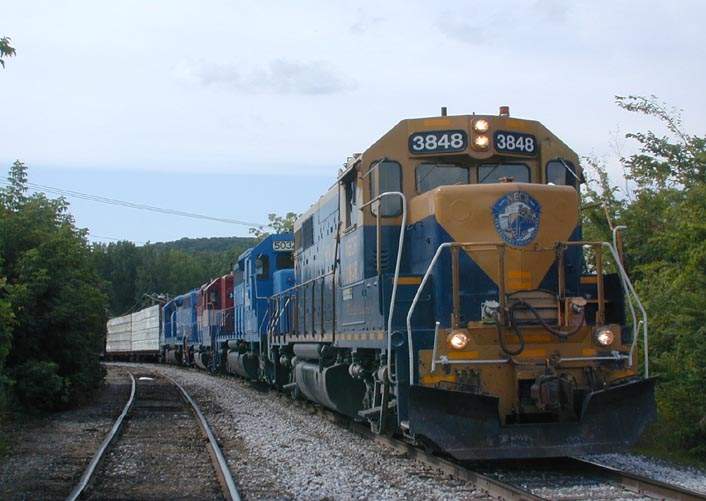 Photo of New England Central RR southbound freight