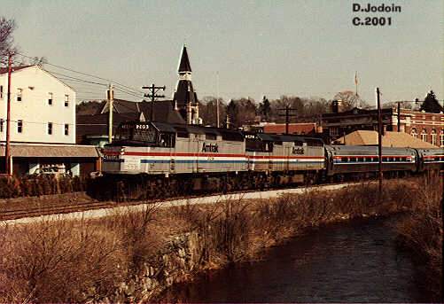 Photo of Amtrak F40s at Stafford Springs, CT
