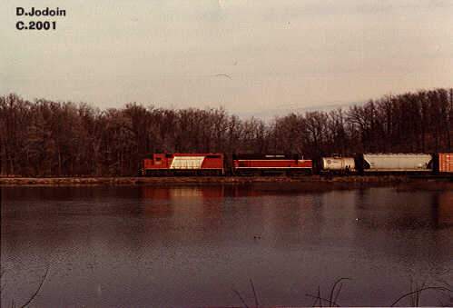 Photo of P&W freight along French River