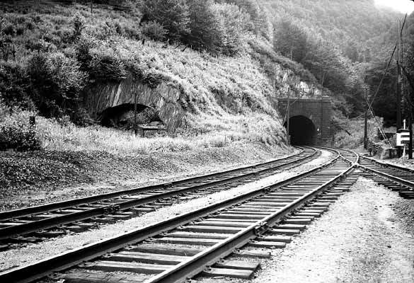 Photo of The East Portal of the Hoosac Tunnel in 1947