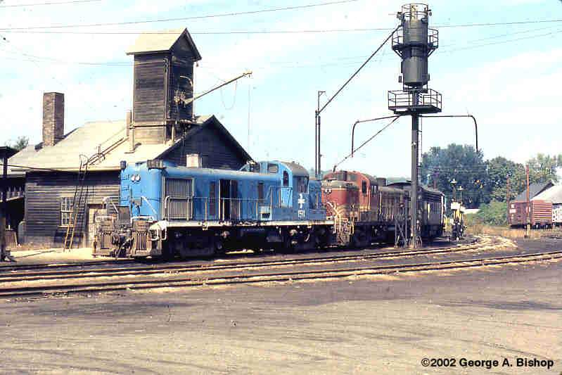 Photo of B&M RS3 #1511 at White River, VTin August, 1970 by George A. Bishop (WFPT)