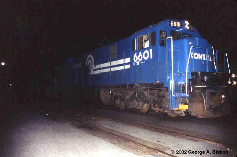 Photo of Conrail C30-7 #6601 at Pittsfield, MA in Aug, 1978 by George A. Bishop (WFPT)