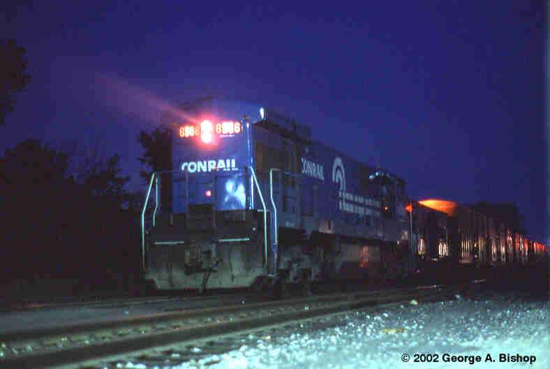 Photo of Conrail Pusher at Pittsfield, MA in Aug, 1978 by George A. Bishop (WFPT)