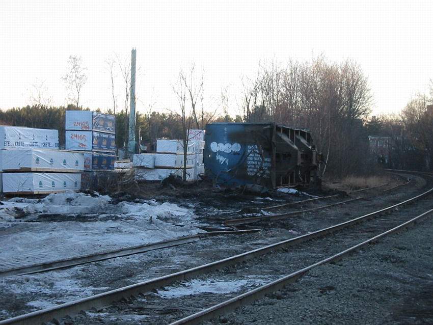 Photo of Site of the train wreck at Amherst Mass