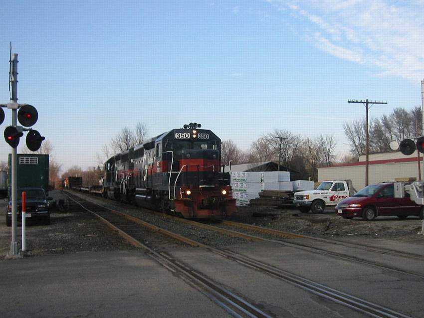 Photo of EDPL headed through South Deerfield late one Saturday afternoon
