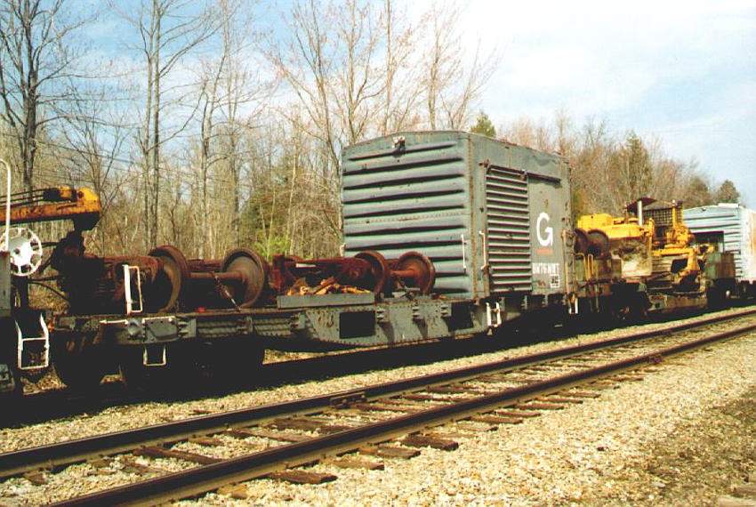 Photo of E. Deerfield Wreck train at Leeds Jct. ME