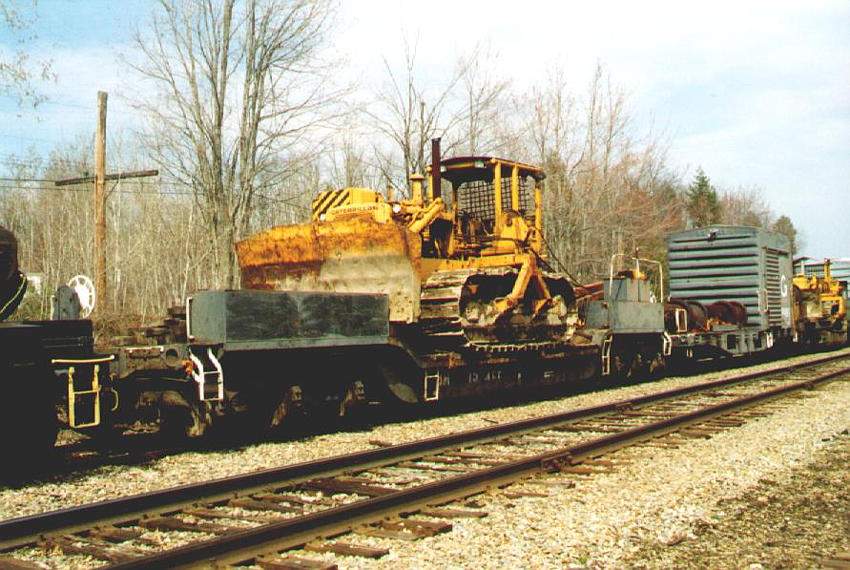 Photo of E. Deerfield Wreck train at Leeds Jct. ME